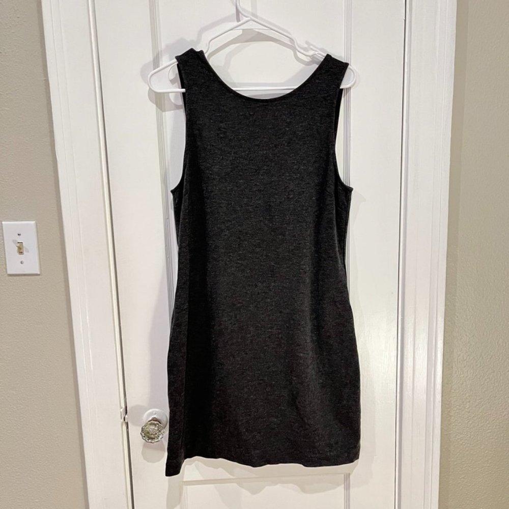 J. Crew Dark Grey Charcoal Ponte Shift Mini Dress